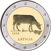 Letónia 2 Euro 2016 - Industria Agrária