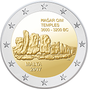 Malta 2 Euro 2017 Templo Hagar Qim