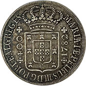 D. Maria I e D. Pedro III Cruzado 1782 Mbc