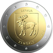 Letónia 2 Euro 2018 - Região Zemgale