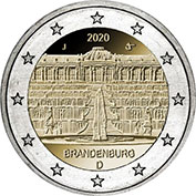 Alemanha 2 Euro 2020 - Palácio de Sanssouci - Brandenbourg