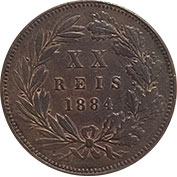 D. Luis I XX Réis 1884 MBC+