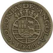 Angola 50 Centavos 1948 Mbc