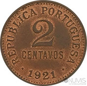Portugal 2 Centavos 1921 Soberba