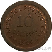 Portugal 10 Centavos 1926 Mbc+