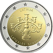 Letónia 2 Euro 2020 - A Cerâmica de Latgalian