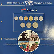 Croácia Serie 9 Moedas circulação corrente