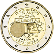 Luxemburgo 2 Euro 2007 - Tratado de Roma