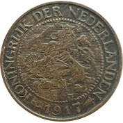 Holanda 1 Cent 1917