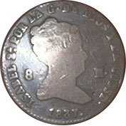 Espanha 8 Maravedis 1837