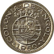 Angola 50 Centavos 1950 Soberba