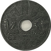 França 20 Centimes 1941