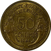 França 50 Centimes 1941