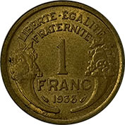 França 1 Franc 1938 Soberba