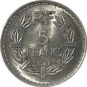 França 5 Francs 1947 Soberba