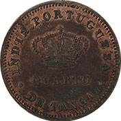 India D. Luis I Quarto de Tanga 1881 Bela