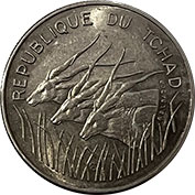 Chade 100 Francs 1972 Soberba