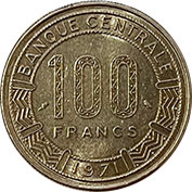 Camarões 100 Francs 1971 