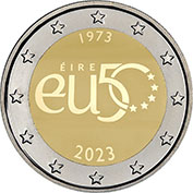 Irlanda 2 Euro 2023 50 Anos da Adesão UE