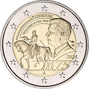 Luxemburgo 2 Euro 2024 Grão-Duque Willem II