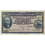 Moçambique 2$50 Escudos 23/05/1944 MBC+