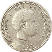 D. Carlos I 100 Réis 1893 MBC