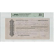 Brasil Banco União do Porto 24.000 Reis 1874 PMG35