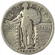 USA Quarter Dollar 1928 BC