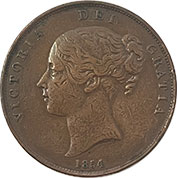 Inglaterra Penny 1854 MBC