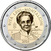 Itália 2 Euro 2024 Rita Levi Montalcini