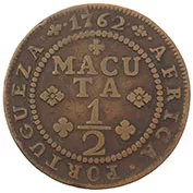 Angola D. José 1/2 Macuta 1762 MBC+