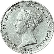 D. Maria II 500 Réis 1848 MBC+