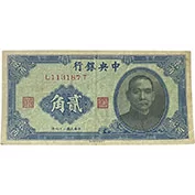 China 20 Cents 1940 MBC