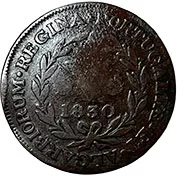 D. Maria II V Réis 1830 Londres BC