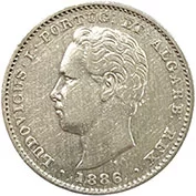D. Luis I 200 Réis 1886 MBC