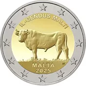 Malta 2 Euro 2025 Touro