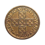 Portugal 20 centavos 1969 Bela