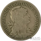 Portugal 50 Centavos 1938 Bc